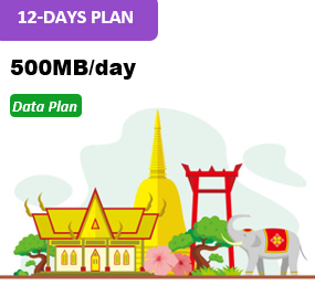 Sing/Malay/Thai 12 Days Unlimited Data(500MB/day