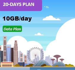 Singapore 20 Days 10GB Data Package