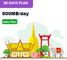 Sing/Malay/Thai 30 Days Unlimited Data(500MB/day